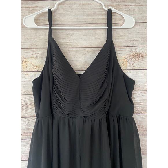 Torrid Black Smocked Back Sweetheart Maxi Dress Size 2 2X Plus - Picture 2 of 8